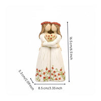 Floral Dress Figurine Distressed Home Decor Gift Idea