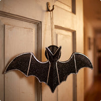 Glittery Nocturnal Flyer Decoration | shiny, Hanging nocturnal flyer, for Halloween