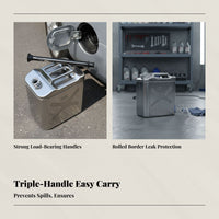 304 Stainless Steel Fuel Drum, Thickened Oil Can, Automotive Backup Container