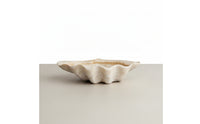 Marbled Scalloped Decorative Bowl Organic Scalloped Bowl Neutral Shell Tray Minimalist for Coffee Table, Living Room