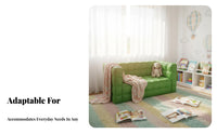 Upholstered Young Child Chair Child-Sized Quilted Quilted Square Sofa Soft and Comfortable Lightweight for Storytime Corner