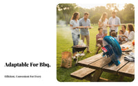 Sturdy Iron Gears Hand Crank Air Blower No Electricity Needed Portable Grill Blower Easy to Operate Manual BBQ Fan High Effectiveness for Campers, Outdoor Enthusiasts, Homeowners, Barbecue, Camping, Picnics, Backyard