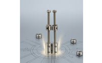 2 Pieces Stainless Steel Coupling Shaft Assembly High-Strength Rigid Shaft Coupler Long-Lasting Rigid Coupler Compact for Makers, Hobbyists