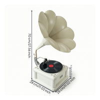 Retro Gramophone with Speaker Luxurious Phonograph Ornament Sturdy