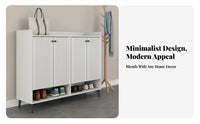 Tilting Drawer Shoe Cabinet Modern design Home Furniture Space-Saving Hidden Storage for Families, Homeowners