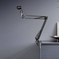Microphone Stand Arm Table Mounting Mic Arm Including a Windscreen Screen Heavy Duty Microphone Stand Including a Windscreen Screen