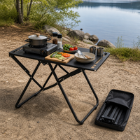 Outdoor IGT Tactical Folding Table Set - Lightweight Camping Picnic & Travel Gear