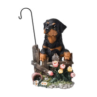 Garden Figurine with Hook Resin Dog Figurine Sturdy for Gardeners