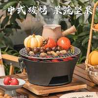 Cast Iron Charcoal Stove Barbecue Heater Tea Stove Set