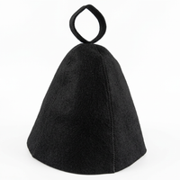 Men Women Steam Bath Wool Cap, Traditional Sauna Steam Room Hat, Dry Headrest Steam Room Essential, Heat Insulating Wool Hat,