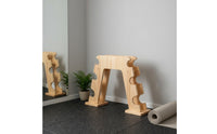 AShaped Dumbbell Rack Wooden Dumbbell Rack Vertical Organizer for Fitness Enthusiasts