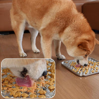 Stainless Steel Licking Pad Anti-Choke Wet Food Plate Dishwasher Pet Licking Mat for Cats
