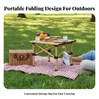 Quick Fold Design Portable Picnic Table Easy Setup Lightweight Picnic Table Sturdy Construction Stable Structure for Picnickers, Apartment Dwellers, Camping, Balcony, Backyard, Beach