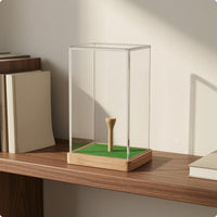 Golf Ball Display Case Transparent Cover Tabletop Golf Ball Case Compact