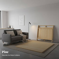 Foldable Wooden Slat Frame Glueless Construction Foldable Slatted Frame No Box foundation Needed Mattress Support for Homeowners, Guest Room, Apartment