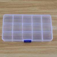 15-Grid Detachable Transparent Plastic Fishing Lure and Tackle Box