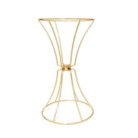 Flower Holder Stand Freestanding Geometric Flower Holder Stand Golden Decorative Piece for Aisle Decoration