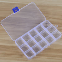 15-Grid Detachable Transparent Plastic Fishing Lure and Tackle Box