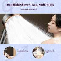 High Pressure Shower Head, Handheld Showerhead Kit, Adjustable No-Drill Installation, Bathroom, Home, Massage Spray
