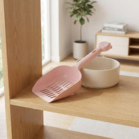 Litter Sifter with Slotted Sieve, Thickened Sand Sifter for Cleaning Used Litter, Hollowed Out Handle for Cats and Kittens