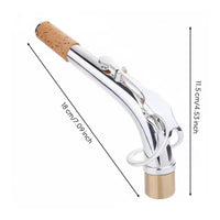 E Flat Saxophone Neck Rich Tone   Sax Replacement Neck Smooth Breath Control for Saxophonists, Artists