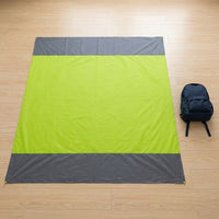 Picnic Blanket and Waterproof Mat for Outdoor Use, Large Camping Mat with Stakes and Carry Bag, Durable Polyester Picnic Mat, Beach Blanket