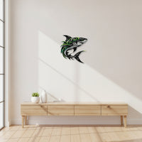 Metal Silhouette Ocean-Themed Wall Decor Flat for Living Room