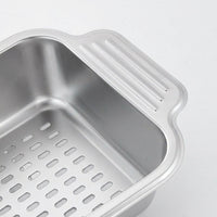 Dish Rack and Dish Drainer with Draining Board and Sink Strainer, 304 Stainless Steel Space Saving Kitchen Sink Organizer for Kitchen Counter
