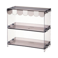 Desktop Storage Rack Rounded Edges Acrylic Storage Rack Metal Fasteners Steeping Packet Organizer