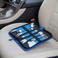 7 Pieces Zippered Car Trim Removal Tool Kit Interior Trim Removal Tool Kit Long-Lasting Lightweight for Detailers, Workshop