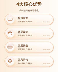 床底收纳箱扁平带轮整理箱抽屉式家用鞋子收纳盒床下衣服收纳神器