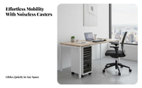 Mobile Filing Cabinet Easy to Sort Mobile File Cabinet Recessed Handles
