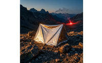 Reflective Emergency Tent with Aluminum Foil Compact Emergency Survival Tent Foldable Survival Shelter Portable for Survivalists