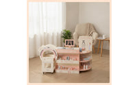 Care Facility toySet with Accessories Wooden Pretend Play Physician Kit with Trolley Realistic Doctor Play Set