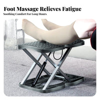 Adjustable Padded Footstool Non-Slip Surface Adjustable Under-Desk Footrest