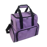 Nail Organizer Case with Shoulder Strap Multi-Layer Makeup Bag with Shoulder Strap Portable Makeup Organizer Bag for Travelers