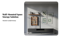 Multi-Tier Wooden Organizer Slim Design Storage Rack Easy Reach for Living Room