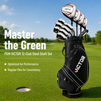Men's Right Handed Golf Club Set with Headcovers Driver & Golf Bag