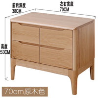 80-70-60-50-45-40-35-30-20cm宽橡木大号橡木原木大床头柜床边柜