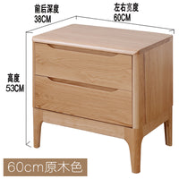 80-70-60-50-45-40-35-30-20cm宽橡木大号橡木原木大床头柜床边柜