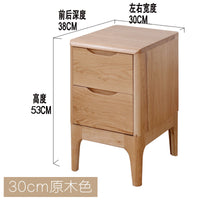 80-70-60-50-45-40-35-30-20cm宽橡木大号橡木原木大床头柜床边柜