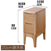 80-70-60-50-45-40-35-30-20cm宽橡木大号橡木原木大床头柜床边柜