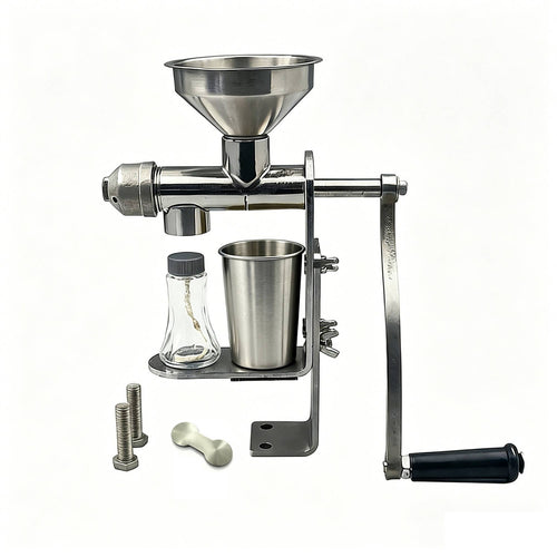 Stainless Steel Manual Oil Press Countertop Manual Oil Press Machine Long-Lasting for Kitchen, Home