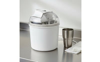 Small Size Automatic Ice Cream Machine Single-Button Operation Mini Ice Cream Machine Easy to Clean Soft Serve Machine for Children, Home, Family Kitchen
