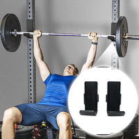 Commercial Barbell J-Hook with Quick Release Design for Squat Rack, Fitness Equipment Accessory