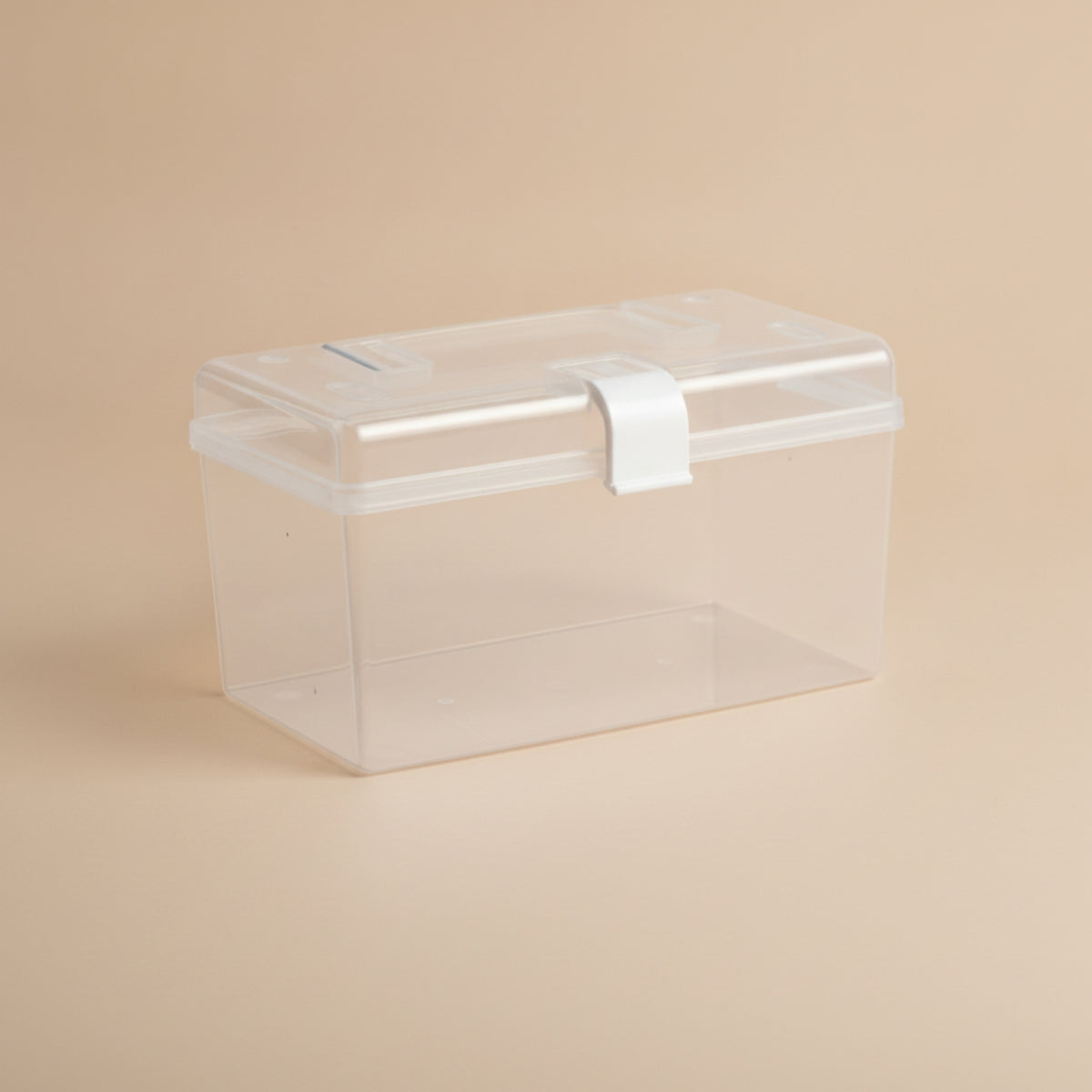 Clear Medicine Storage Box with First Aid Box Medicine Organizer Handled Medical Supply Container Portable PP Plastic Material Suitable for Family Home Office Travel
