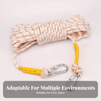 Fireproof Steel Wire Core Safety Rope Wear-Resistant Fire Escape Rope Long-Lasting for Rescue Teams Relief
