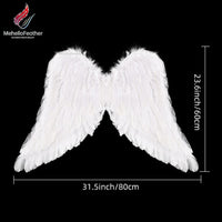White Feather Angel Wings Props for Halloween Cosplay, Stage Performance, Photography Decoration