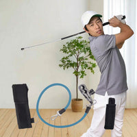 Indoor Golf Training Rod with Resistance Cord Tempo Golf Release Practice Aid Portable Adjustable for Golfers, Home, Office