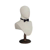 Male Mannequin Head Easy to Assemble Fabric Covered Display Head Stable